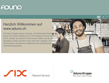 Tablet Screenshot of aduno.ch
